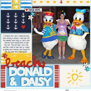 Beach Donald and Daisy