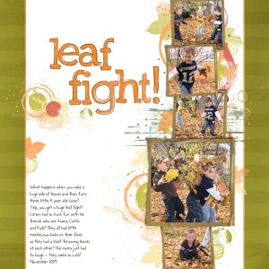 leaf fight!