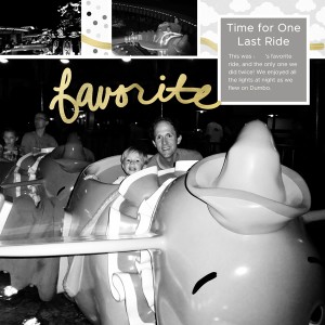 DisneyWorld Dumbo b/w