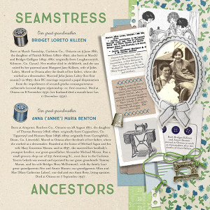 Seamstress  Ancestors