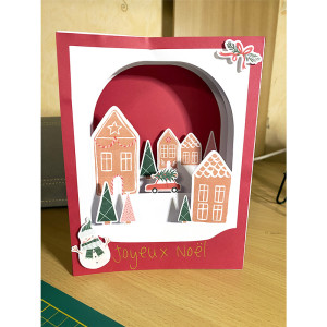 Joyeux Noel - shadow box card