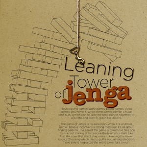 Leaning Tower of Jenga