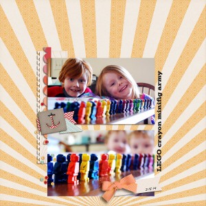 LEGO crayons