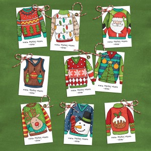 Warm Holiday Wishes Tags