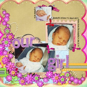 * our girl - 2 days old *