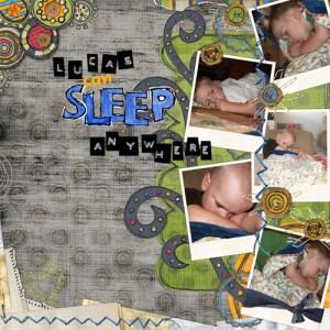 Lucas Sleeps Everywhere