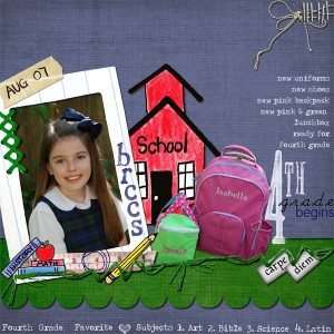 Fourth Grade Begins