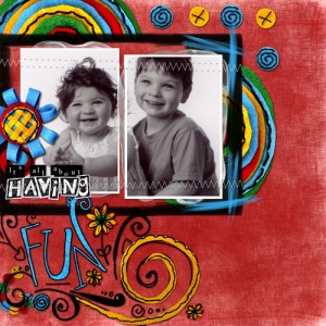 having fun