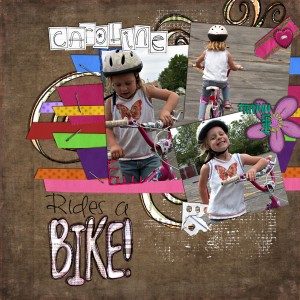 Caroline's first Bike Ride