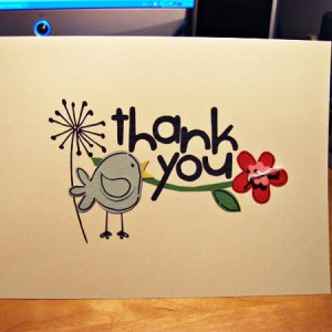 thank you card