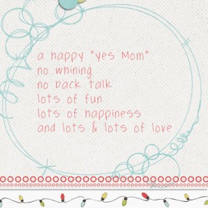 I wish for....