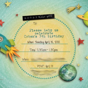5th B'Day Invitation