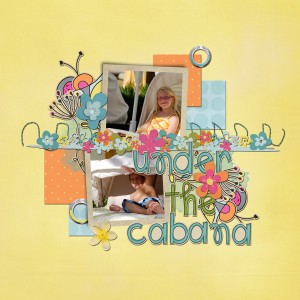 under the cabana