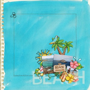 the beach