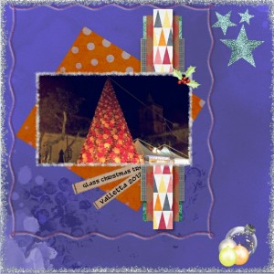 Glass bauble christmas tree/slow scrap