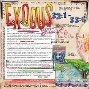 Exodus 32:1-33:6 - Bible Art Journaling