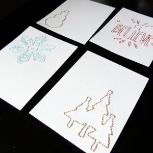 Stitched Journal Cards