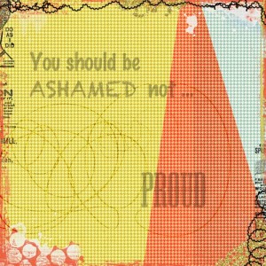 Ashamed not Proud