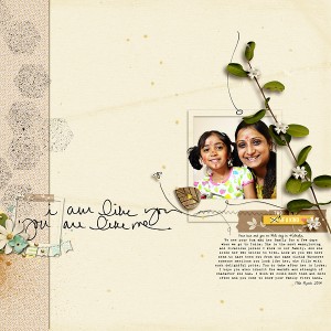 MOC 14: QuickPage Embellishment -I am like you; you are like me