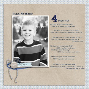 Interview with Finn at 4