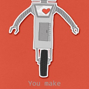 robot heart valentine