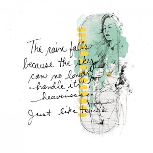 the rain falls