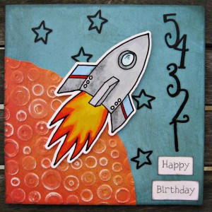 Happy Birthday rocket