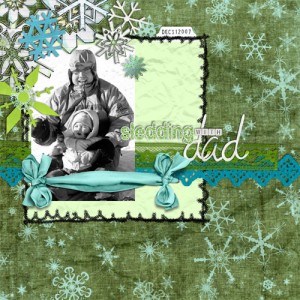 Sledding with Dad