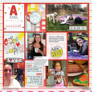 2015 Project Life | Week 16 Left Side