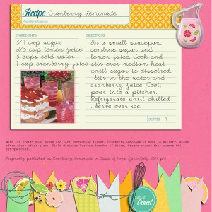 recipe Cranberry Lemonaide