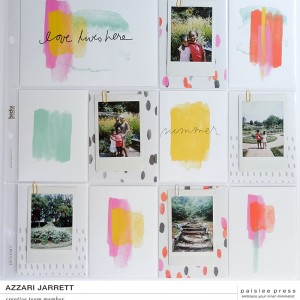 Paislee Press Artist Layout