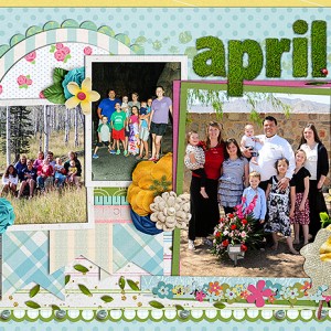 April Calendar Topper