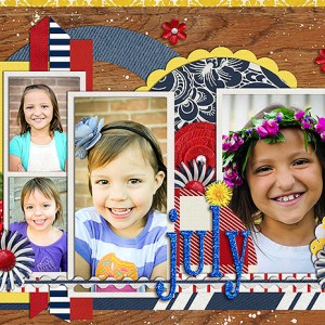 July Calendar Topper