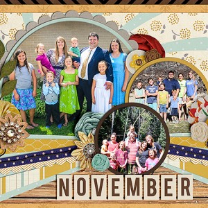 November Calendar Topper