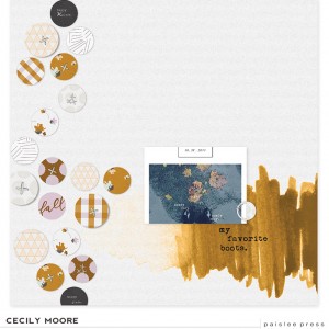 MCM Cozy Scrapbook Layout - Paislee Press