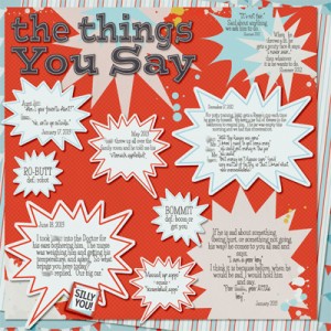 The Things You Say