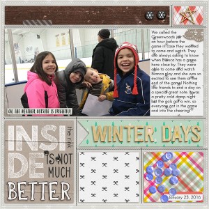 the weather outside is frightful, inside the rink is not much better