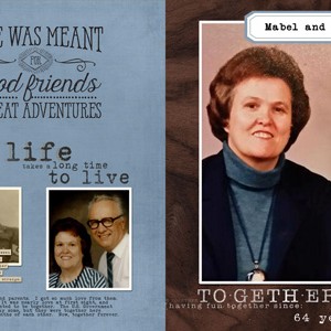 64 years:  2 page spread