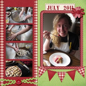 Pie-making:  a story in pictures