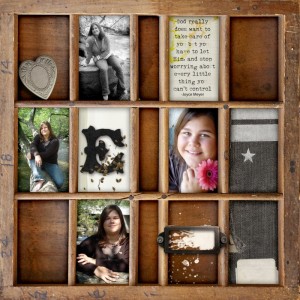 Art Journal - shadow box challenge.