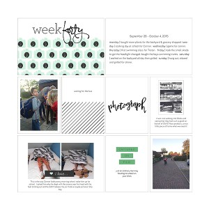 2015 Project Life week 40 left