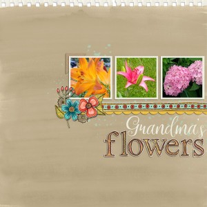 Grandma's Flowers - Left