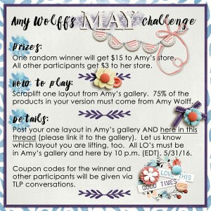 Amy Wolff's MAY Challenge -- It's a Scraplift!