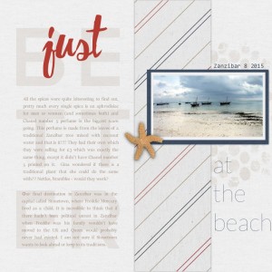 just be at the beach