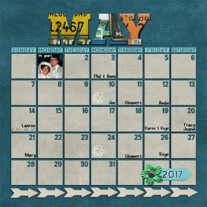 John's Calendar - May 2017