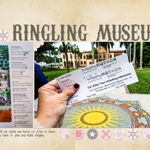 June 2016 Scraplift Challenge - Ringling Museum