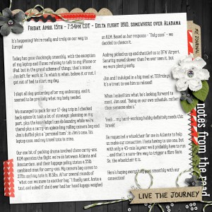 Notes From the Road (Europe Album)