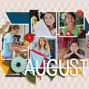 August Calendar Topper