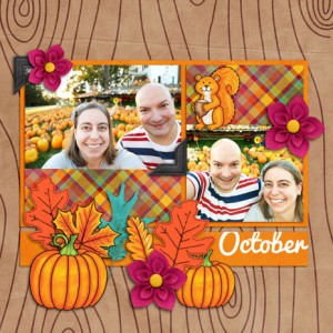 October 2017 calendar topper