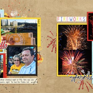 Baseball and Fireworks